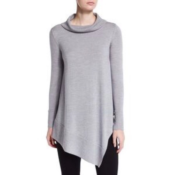 Eileen Fisher Sweaters - Eileen Fisher Asymmetrical Cowl Neck Wool Sweater